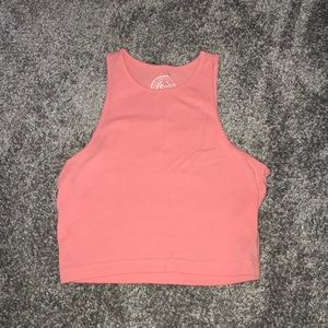 Coral crop top